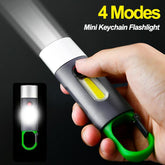Portable Mini Strong Light Flashlights USB Rechargeable KeyChain Work-TI00799-Veeddydropshipping